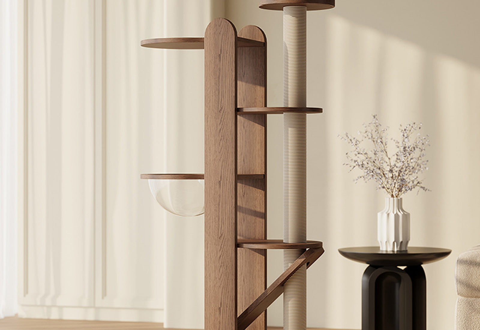 Luma – Arbre à chat scandinave close up